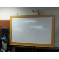 72 x 48 in. Magnetic White Board w Real Wood Frame and Tray